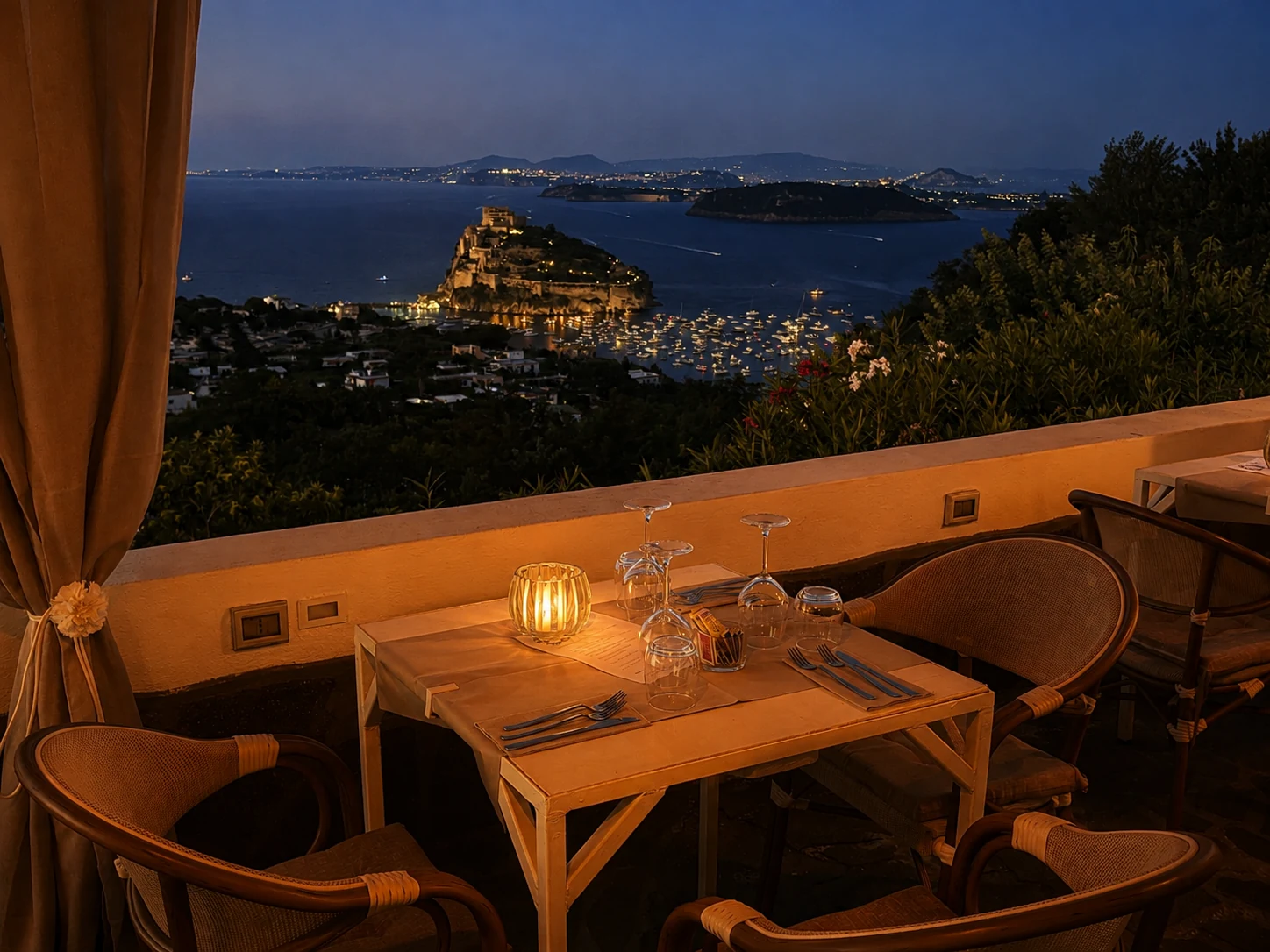 A table. Two people. A unique view.